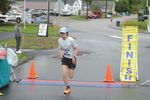 a person crosses the finish line