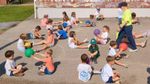 children playing with balls