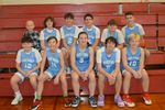 Several students in athletic uniforms