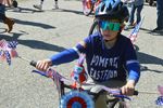 a boy riding a bicycle