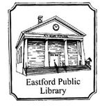 A drawing of the Eastford Public Library, a Grecian-Revival building