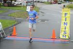 a person crosses the finish line