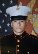 A man in military dress uniform