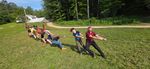 scouts playing tug-of-war